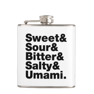 Five Basic Tastes Hip Flask