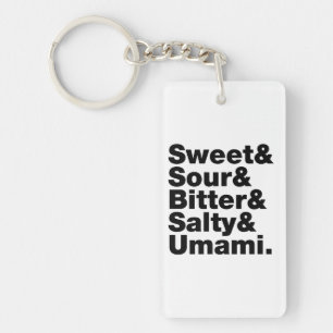 Five Basic Tastes Key Ring