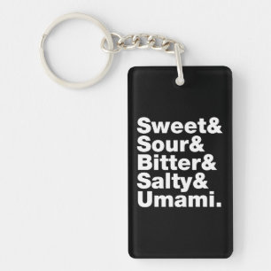 Five Basic Tastes Key Ring