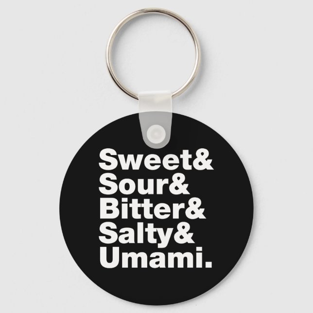 Five Basic Tastes Key Ring (Front)