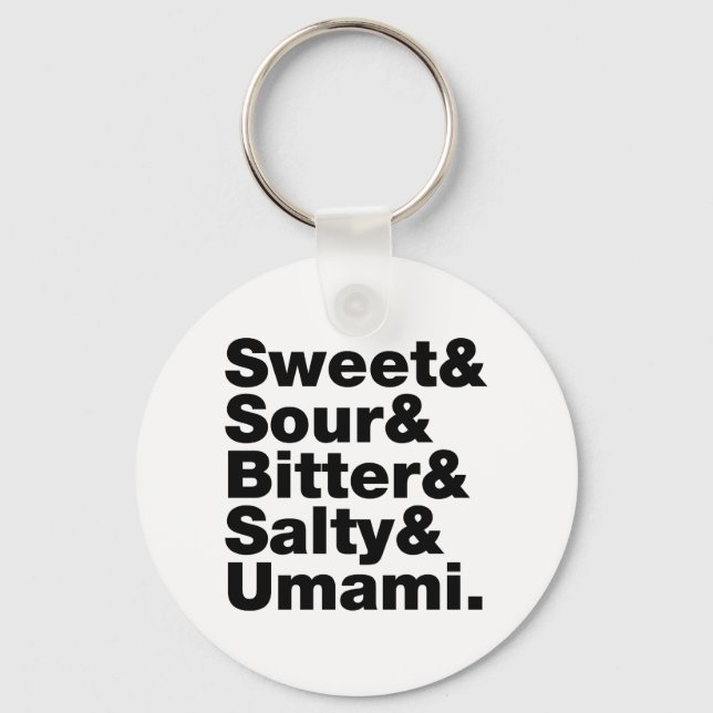 Five Basic Tastes Key Ring (Front)