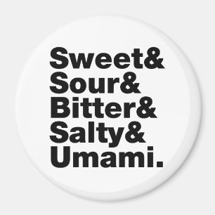 Five Basic Tastes Magnet