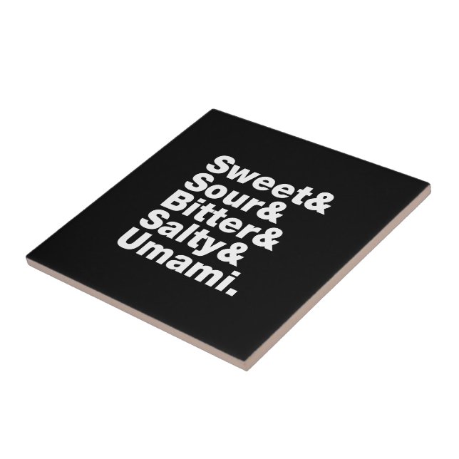 Five Basic Tastes Tile (Side)
