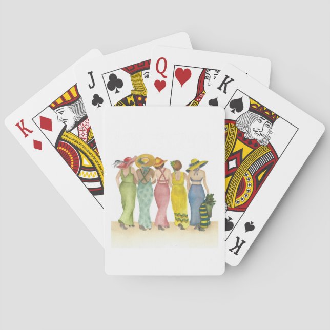 Five Beach Babes Playing Cards (Back)