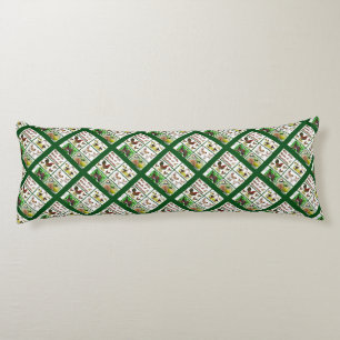 Five Birds of Christmas Body Cushion