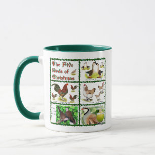 Five Birds of Christmas Mug