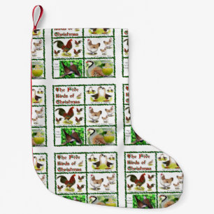 Five Birds of Christmas Small Christmas Stocking