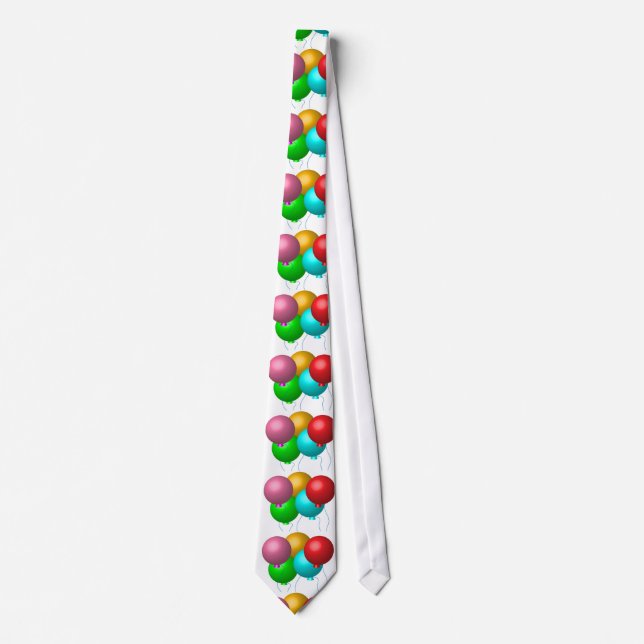 Five Birthday Balloons Tie (Front)