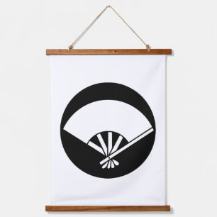 Five bones fan in rice cake hanging tapestry