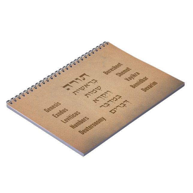 Five Books of the Torah/Bible in Hebrew English (Left Side)