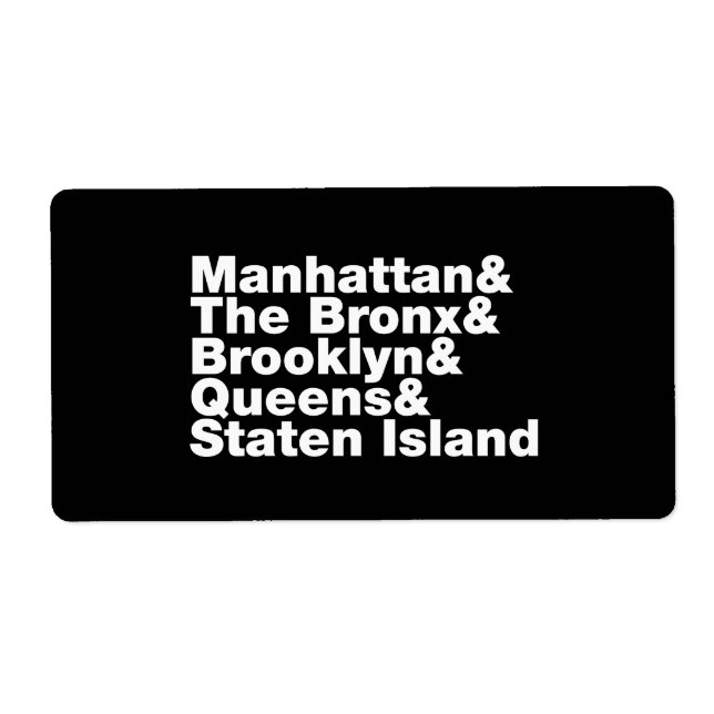 Five Boroughs ~ New York City (Front)