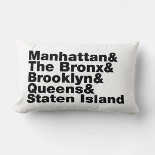 Five Boroughs ~ New York City Lumbar Cushion