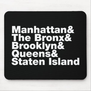 Five Boroughs ~ New York City Mouse Pad