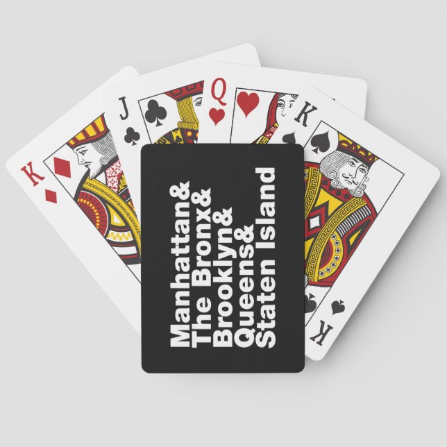 Five Boroughs ~ New York City Playing Cards (Back)
