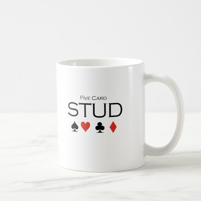 Five card stud T-shirt Coffee Mug (Right)