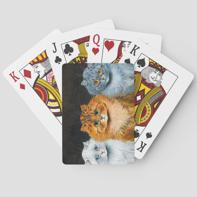 Five Cats by Louis Wain Playing Cards (Back)