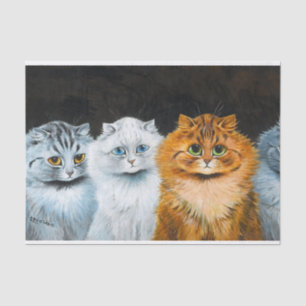 Five Cats by Louis Wain Tissue Paper