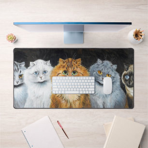 Five Cats, Louis Wain Desk Mat