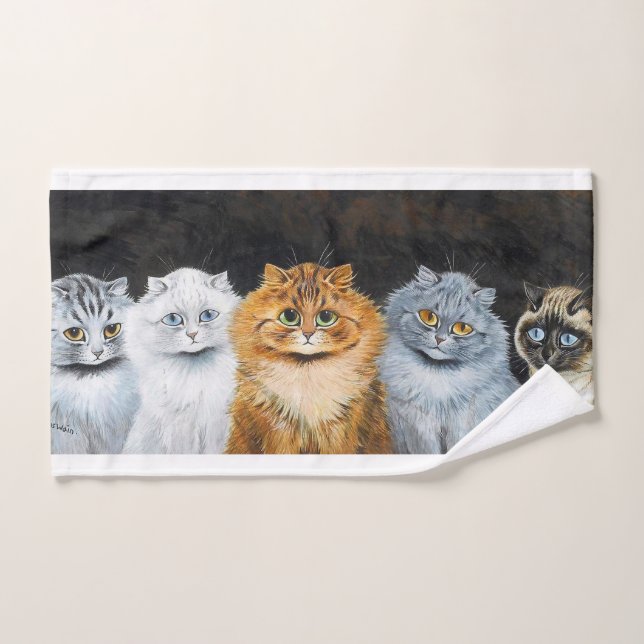 Five Cats, Louis Wain Hand Towel (Hand Towel)