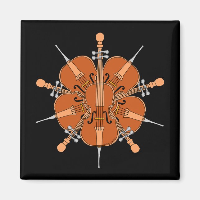 Five Cellos Magnet (Front)