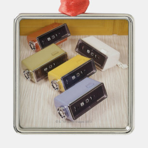 Five Clocks Metal Tree Decoration