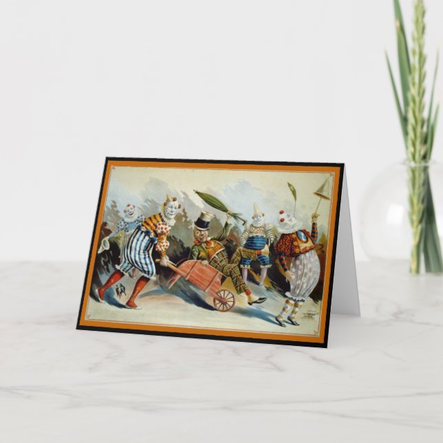 Five Clowns Card (Front)