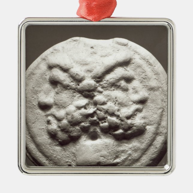 Five coins depicting Janus, Jupiter Metal Tree Decoration (Front)