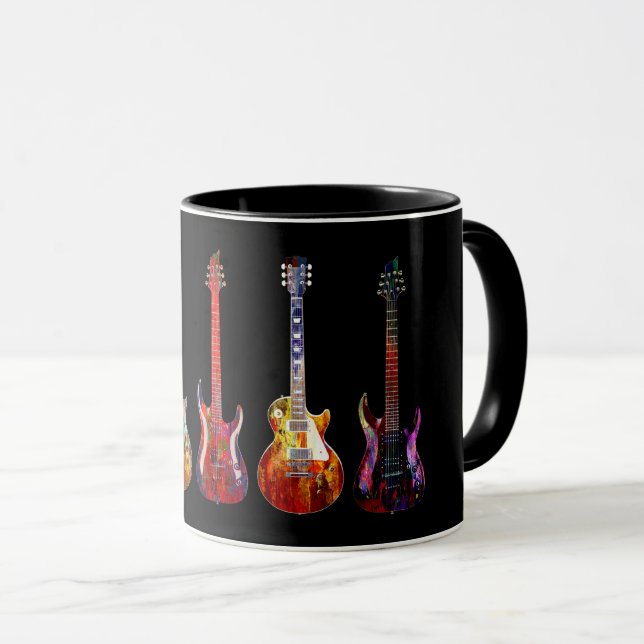 Five colorful guitars mug (Front Right)