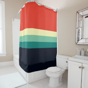 Five Colour Combo - Blue Aqua Green Yellow Red Shower Curtain