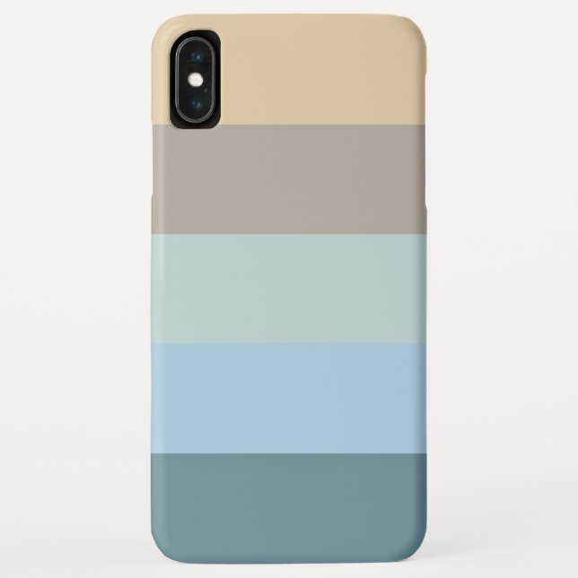 Five Colour Combo -Blue Brown Sand Beige Turquoise Case-Mate iPhone Case (Back)