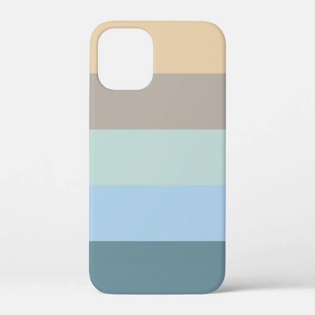 Five Colour Combo -Blue Brown Sand Beige Turquoise Case-Mate iPhone Case (Back)