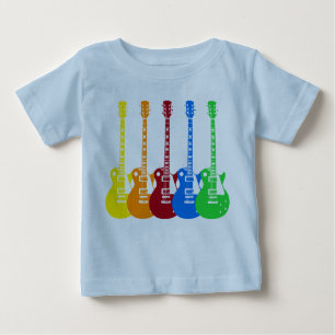 Five Colourful Electric Guitars  Baby T-Shirt
