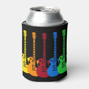 Five Colourful Electric Guitars Can Cooler