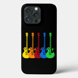 Five Colourful Electric Guitars iPhone 13 Pro Case