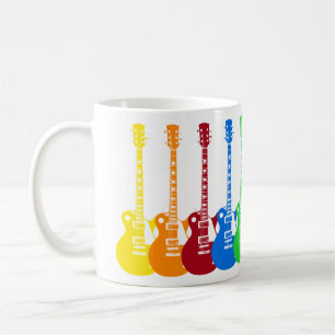 Five Colourful Electric Guitars  Coffee Mug