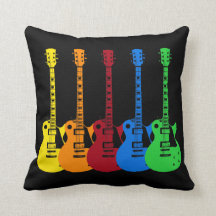 Five Colourful Electric Guitars 