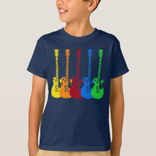 Five Colourful Electric Guitars  T-Shirt