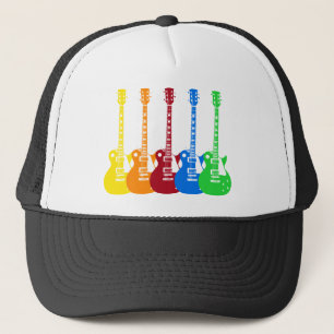 Five Colourful Electric Guitars  Trucker Hat