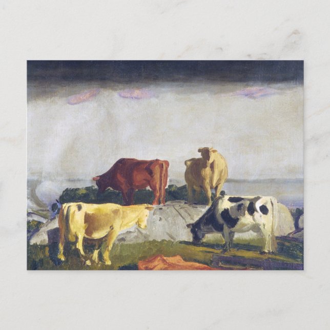 Five Cows -George Bellows Painting Postcard (Front)