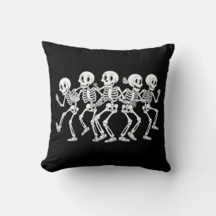 five dancing skeleton cushion