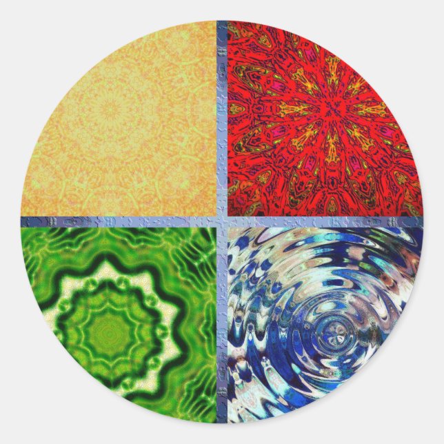 Five Elements Classic Round Sticker (Front)