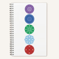 Five Elements Collage Mandala Multi-Colour Noteboo