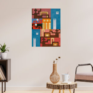 Five-Extended Figures Sophie Taeuber-Arp Poster