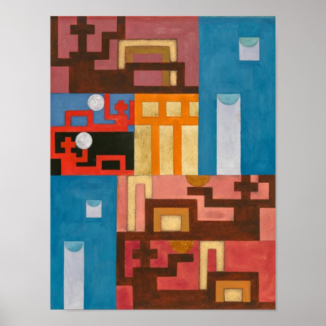 Five-Extended Figures | Sophie Taeuber-Arp | Poster (Front)