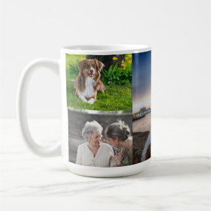 Five Family Photo Collage Coffee Mug