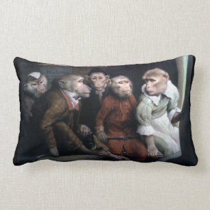 Five Fancy Monkeys Lumbar Cushion