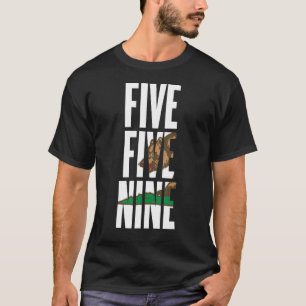 Five Five Nine 559 Area Code California Fresno Vis T-Shirt