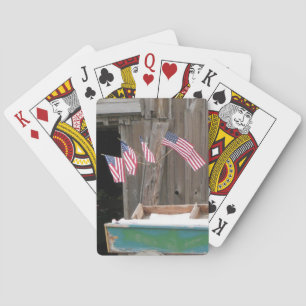 Five Flags and Barn Playing Cards