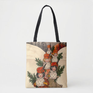 Five Girls With Furry Muffs - Florence Hardy Tote Bag