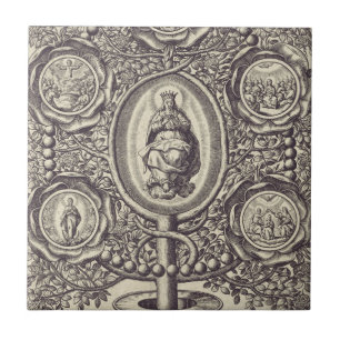 Five glorious mysteries ceramic tile